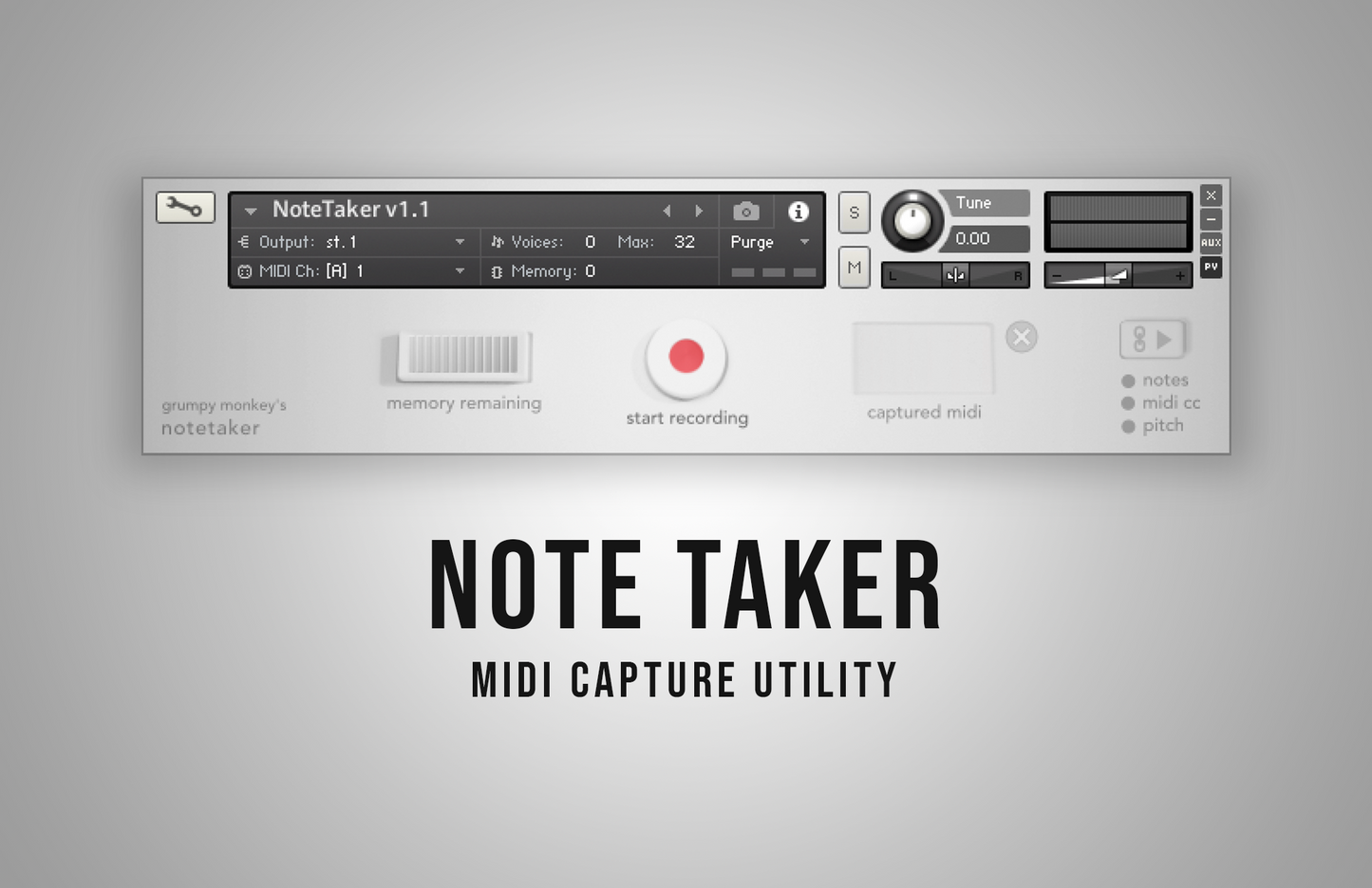 NoteTaker Utility for Kontakt